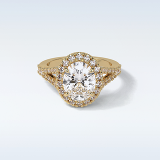 2.72 CT Oval Engagement Ring Featuring Oval Moissanite