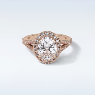 2.72 CT Oval Engagement Ring Featuring Oval Moissanite