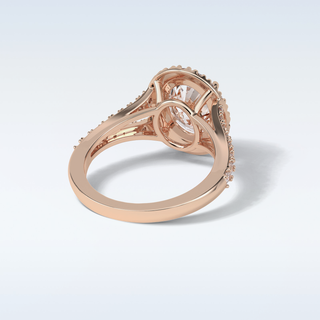 2.72 CT Oval Engagement Ring Featuring Oval Moissanite