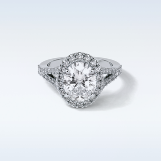 2.72 CT Oval Engagement Ring Featuring Oval Moissanite