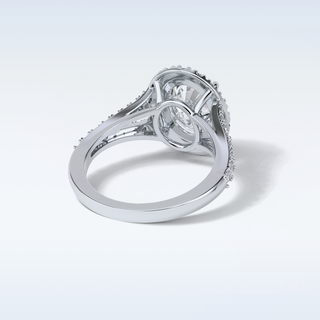 2.72 CT Oval Engagement Ring Featuring Oval Moissanite