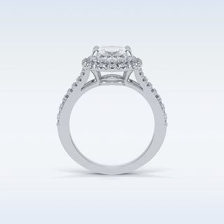 2.72 CT Oval Engagement Ring Featuring Oval Moissanite
