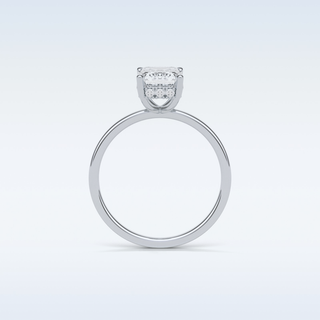 1.60 CT Hidden Halo Engagement Ring Featuring Emerald Moissanite