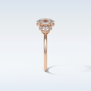 1.91 CT 3 Stone Engagement Ring Featuring Oval Moissanite