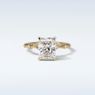 2.43 CT Dainty Engagement Ring Featuring Radiant Moissanite
