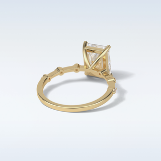 2.43 CT Dainty Engagement Ring Featuring Radiant Moissanite