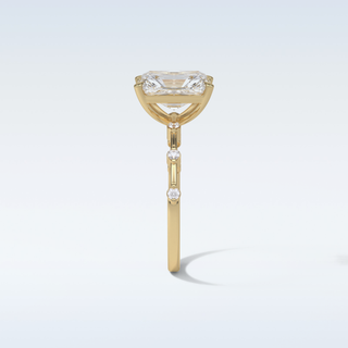 2.43 CT Dainty Engagement Ring Featuring Radiant Moissanite