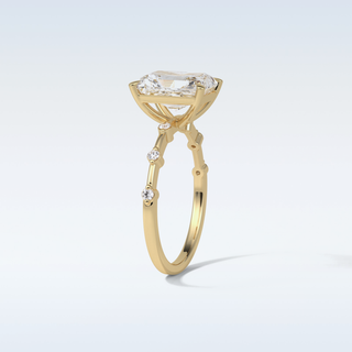 2.43 CT Dainty Engagement Ring Featuring Radiant Moissanite
