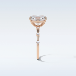 2.43 CT Dainty Engagement Ring Featuring Radiant Moissanite