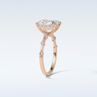 2.43 CT Dainty Engagement Ring Featuring Radiant Moissanite