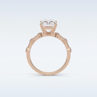 2.43 CT Dainty Engagement Ring Featuring Radiant Moissanite