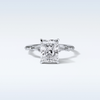2.43 CT Dainty Engagement Ring Featuring Radiant Moissanite