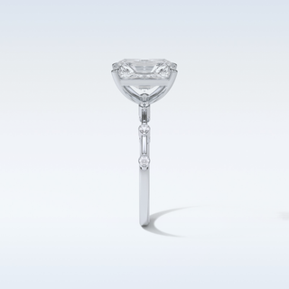 2.43 CT Dainty Engagement Ring Featuring Radiant Moissanite