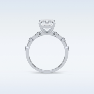 2.43 CT Dainty Engagement Ring Featuring Radiant Moissanite