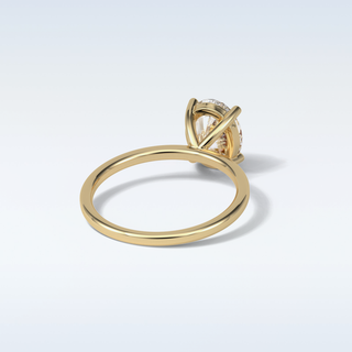 1.91 CT Solitaire Engagement Ring Featuring Oval Moissanite