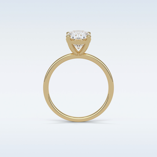 1.91 CT Solitaire Engagement Ring Featuring Oval Moissanite