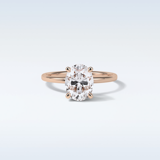 1.91 CT Solitaire Engagement Ring Featuring Oval Moissanite