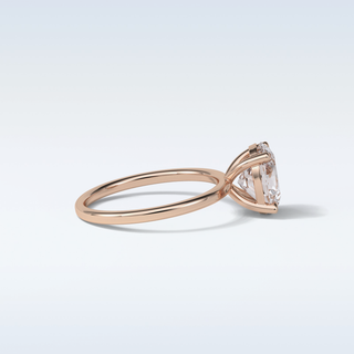 1.91 CT Solitaire Engagement Ring Featuring Oval Moissanite