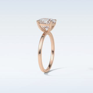 1.91 CT Solitaire Engagement Ring Featuring Oval Moissanite