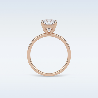1.91 CT Solitaire Engagement Ring Featuring Oval Moissanite