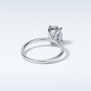 1.91 CT Solitaire Engagement Ring Featuring Oval Moissanite
