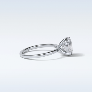 1.91 CT Solitaire Engagement Ring Featuring Oval Moissanite