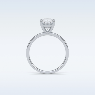 1.91 CT Solitaire Engagement Ring Featuring Oval Moissanite