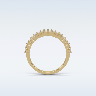 0.5 TCW Half Eternity Wedding Band Featuring Baguette Moissanite