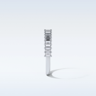 0.5 TCW Half Eternity Wedding Band Featuring Baguette Moissanite