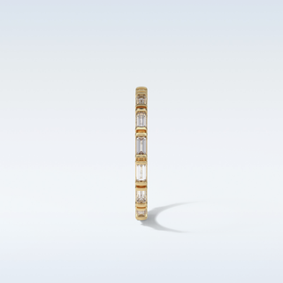 0.66 TCW Full Eternity Wedding Band Featuring Baguette Moissanite