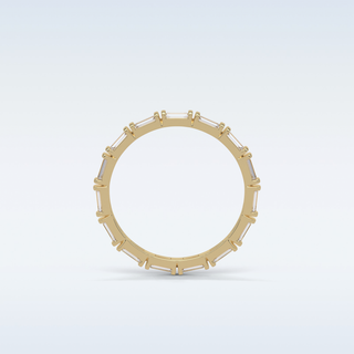 0.66 TCW Full Eternity Wedding Band Featuring Baguette Moissanite