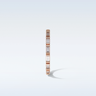 0.66 TCW Full Eternity Wedding Band Featuring Baguette Moissanite