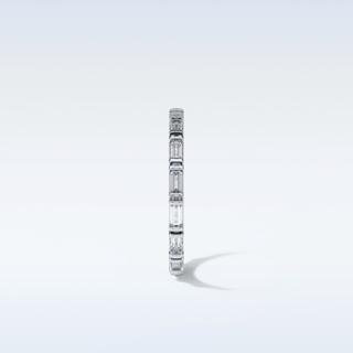 0.66 TCW Full Eternity Wedding Band Featuring Baguette Moissanite