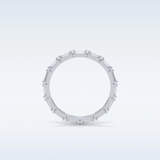 0.66 TCW Full Eternity Wedding Band Featuring Baguette Moissanite