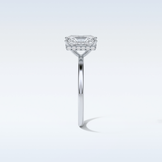 1.67 CT Hidden Halo Engagement Ring Featuring Radiant Moissanite