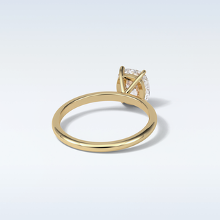 2.35 CT Solitaire Engagement Ring Featuring Cushion Moissanite