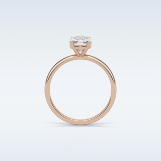 2.35 CT Solitaire Engagement Ring Featuring Cushion Moissanite