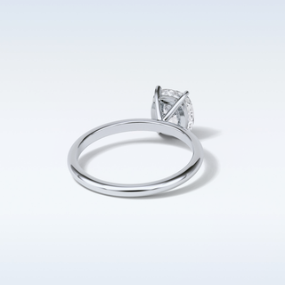 2.35 CT Solitaire Engagement Ring Featuring Cushion Moissanite
