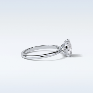 2.35 CT Solitaire Engagement Ring Featuring Cushion Moissanite