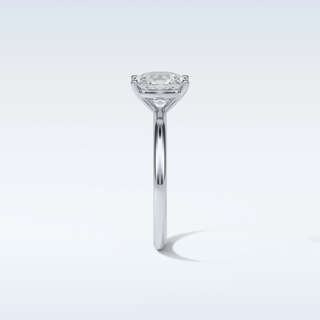 2.35 CT Solitaire Engagement Ring Featuring Cushion Moissanite