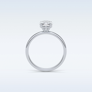 2.35 CT Solitaire Engagement Ring Featuring Cushion Moissanite