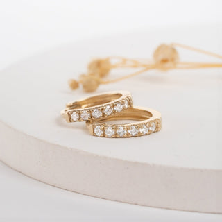 1.0 CT Round Bezel Solitaire Lab Grown Diamond Earrings