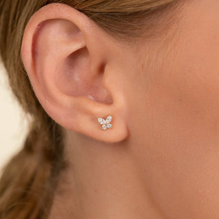 1.0 CT Round Bezel Solitaire Lab Grown Diamond Earrings
