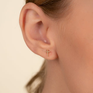 1.0 CT Round Bezel Solitaire Lab Grown Diamond Earrings