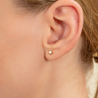 1.0 CT Round Bezel Solitaire Lab Grown Diamond Earrings