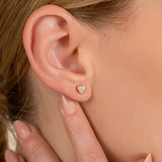 1.0 CT Round Bezel Solitaire Lab Grown Diamond Earrings