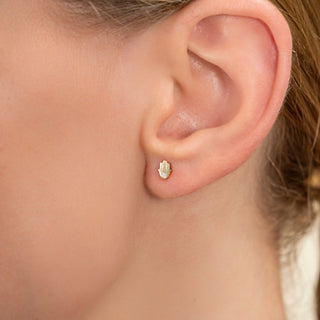 1.0 CT Round Bezel Solitaire Lab Grown Diamond Earrings