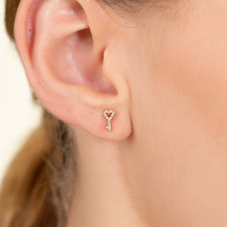 1.0 CT Round Bezel Solitaire Lab Grown Diamond Earrings