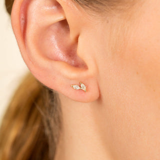1.0 CT Round Bezel Solitaire Lab Grown Diamond Earrings