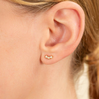1.0 CT Round Bezel Solitaire Lab Grown Diamond Earrings